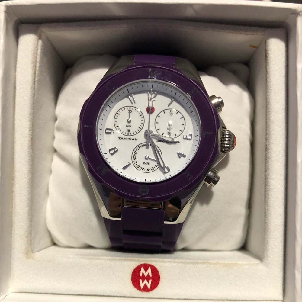 Purple Michele watch